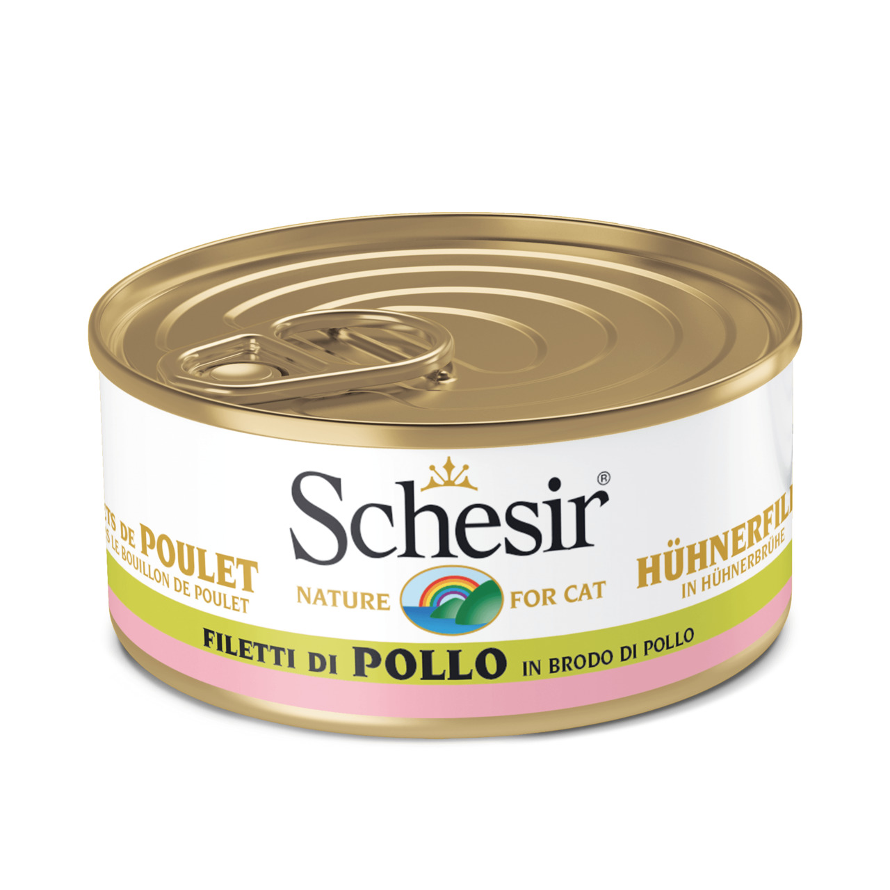 Schesir Hühnerfilet in Kochbrühe 70g Dose Katzennassfutter