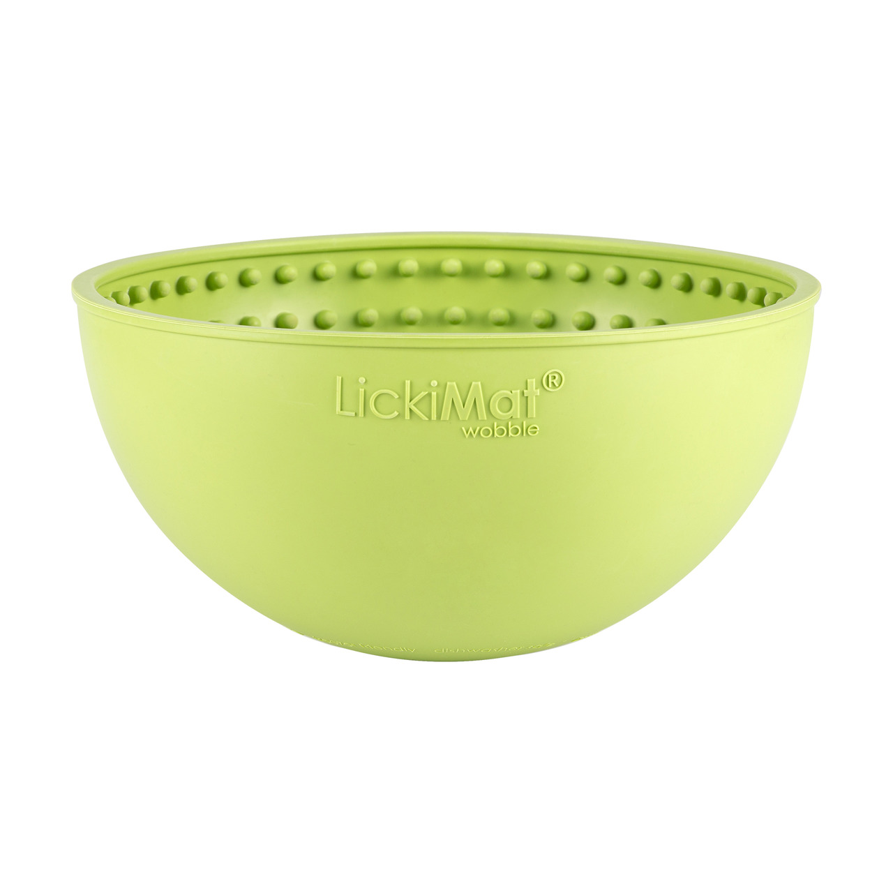 LickiMat Wobble (grün), für Hunde & Katzen, 500 ml, fördert langsames Fressen, reduziert Stress, ideal für Nassfutter & Leckereien.