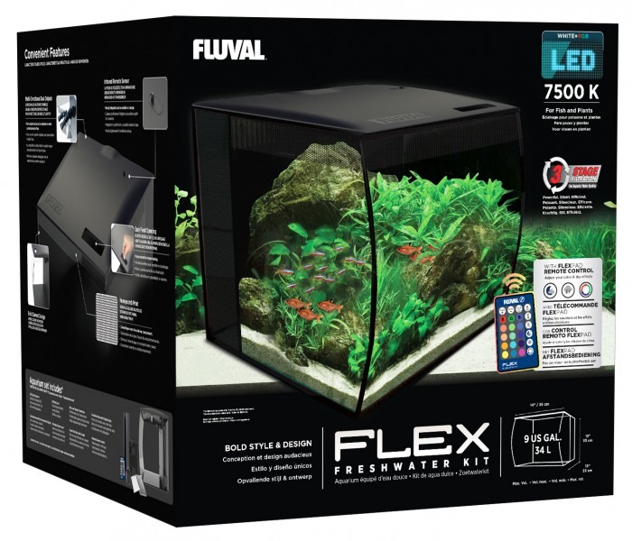 FLUVAL Flex Nano-Aquarium-Set 34 Liter schwarz