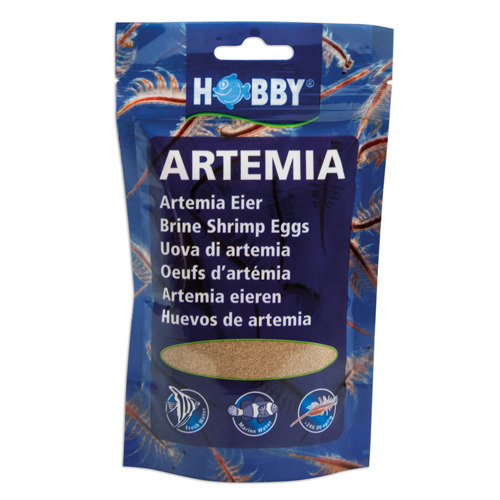 HOBBY Artemia Eier, 195 g, für Aquarienfische. Hochwertiges Futter, einfache Zucht, hohe Nährwerte. Zielgruppe: Aquarienbesitzer.