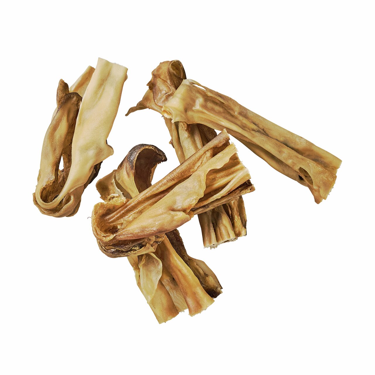 Lottis Häppchen Rinderkopfhaut, 250 g, für Hunde, Naturkauprodukt, langanhaltend, ohne künstl. Zusätze, unterstützt Zahnpflege.