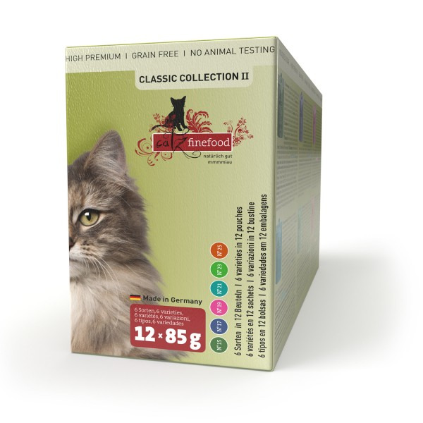 Sparpaket 4 x 12 x 85 g Catz finefood Classic Collection II Multipack Katzen Nassfutter