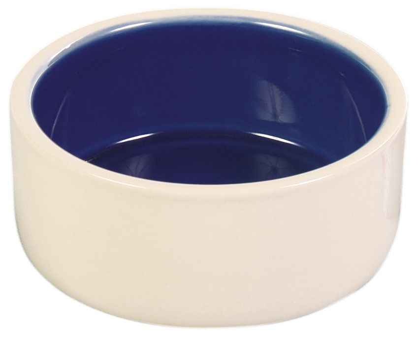 Trixie Keramiknapf blau/weiß Hunde Zubehör 1,2 l