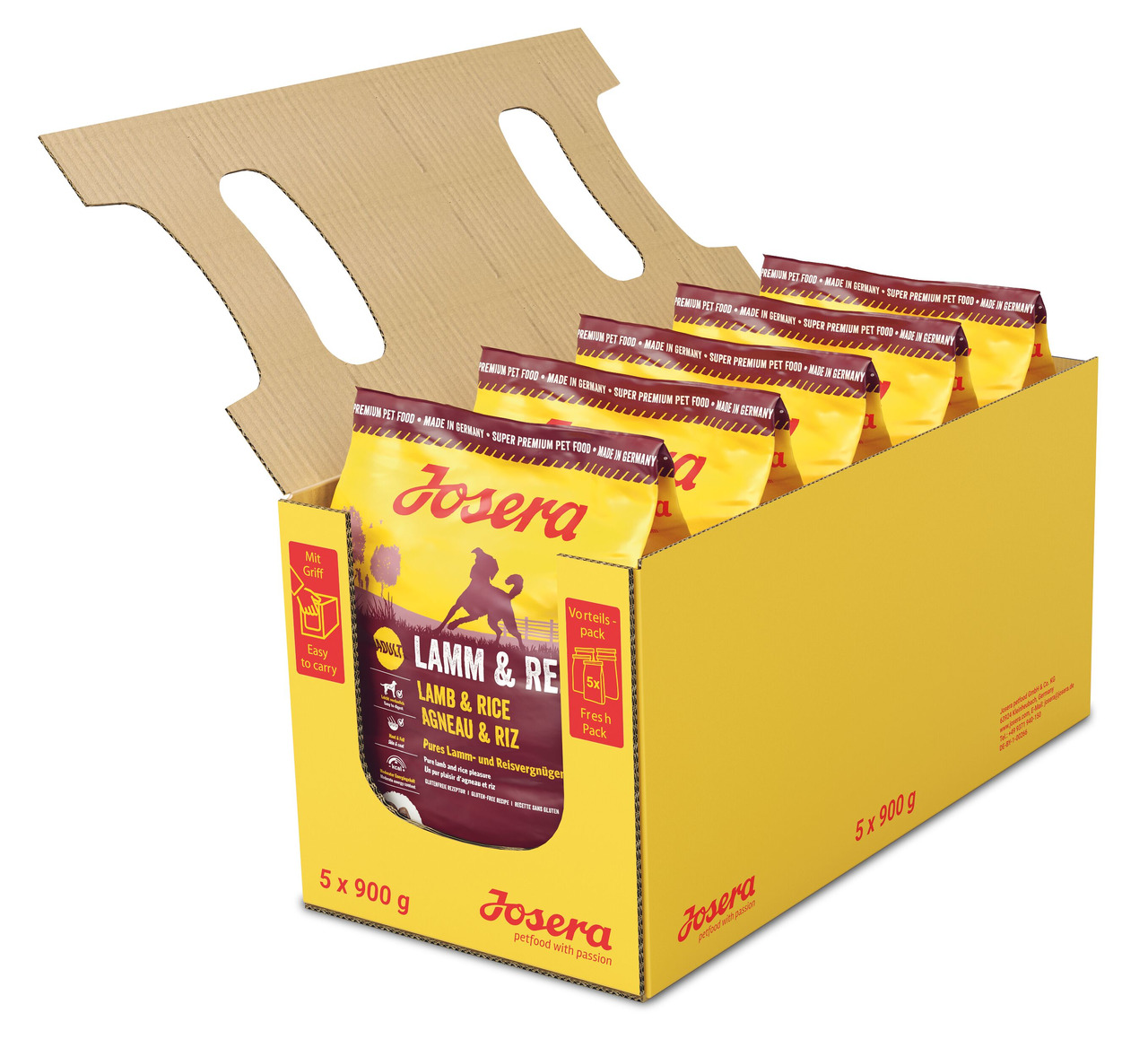 Sparpaket 2 x 900 g Josera Lamm & Reis Hunde Trockenfutter