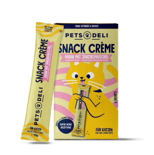 Pets Deli Cremesnack Huhn 90 Gramm Katzensnack