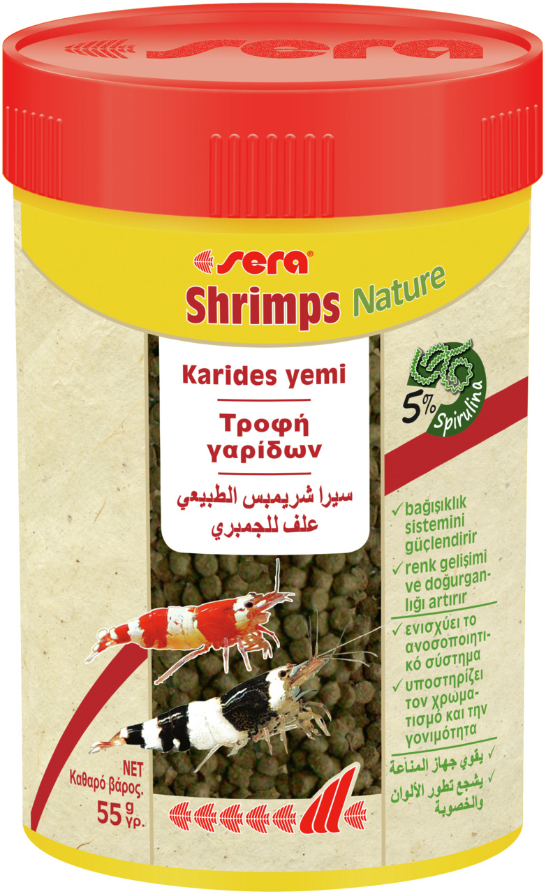 Sera Shrimps Nature Garnelenfutter Aquarium Granulatfutter 100 ml