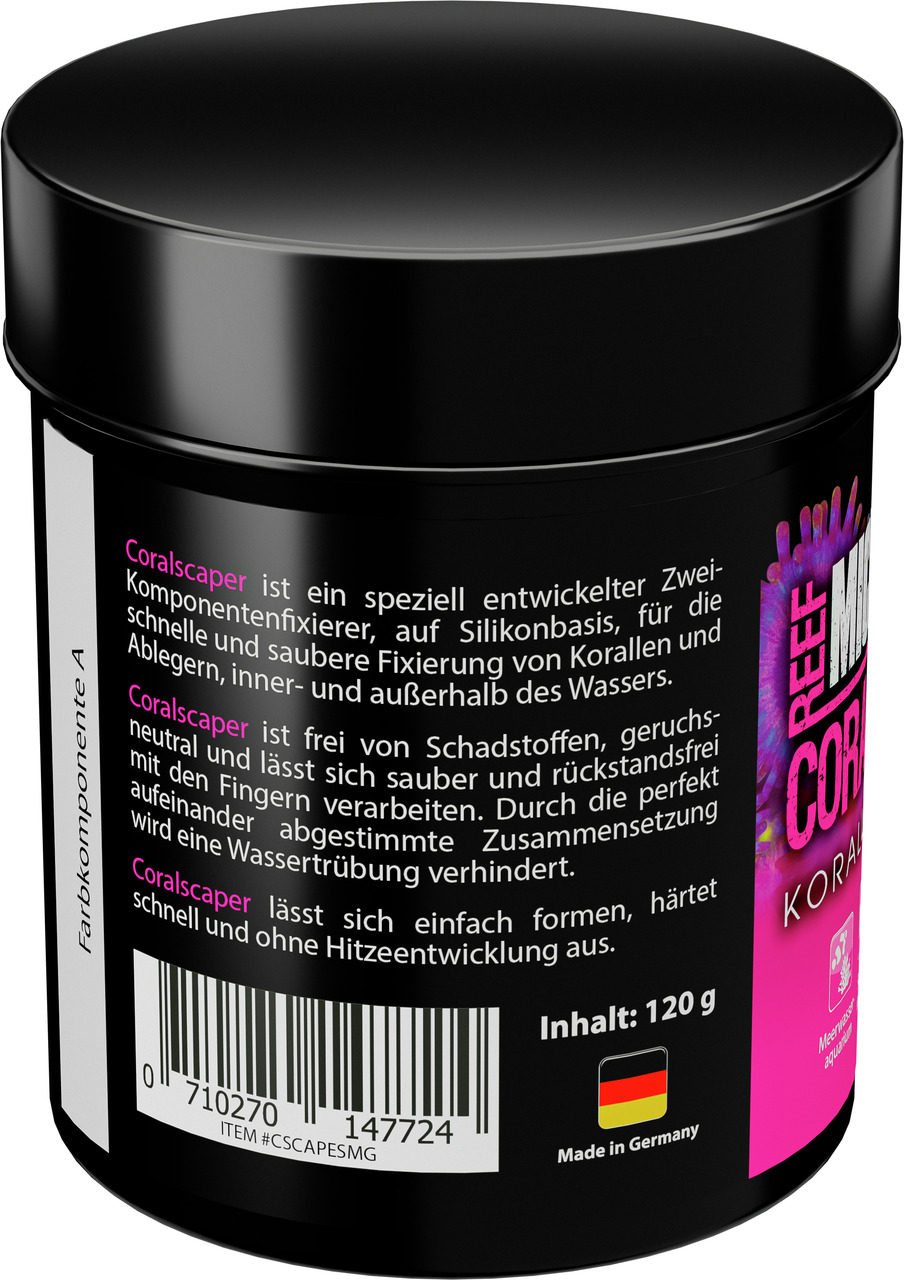 MICROBE-LIFT Coralscaper, Fixierer für Korallen/Ableger, 120 g, schadstofffrei, geruchsneutral, formbar, "Made in Germany".