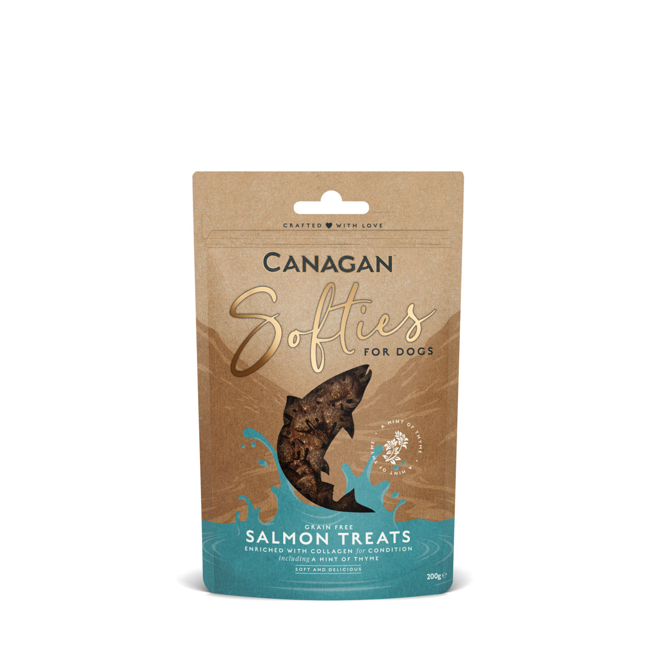 Canagan Softies for Dogs: Getreidefreie Lachssnacks für Hunde mit Kollagen & Thymian, 200 g – ideal für anspruchsvolle Hundebesitzer.