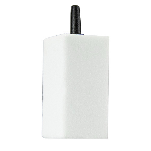 HOBBY Luftausströmerstein, rechteckig, für Aquarien/Teiche, gleichm. Sauerstoffzufuhr, weiß mit schwarzem Anschluss.