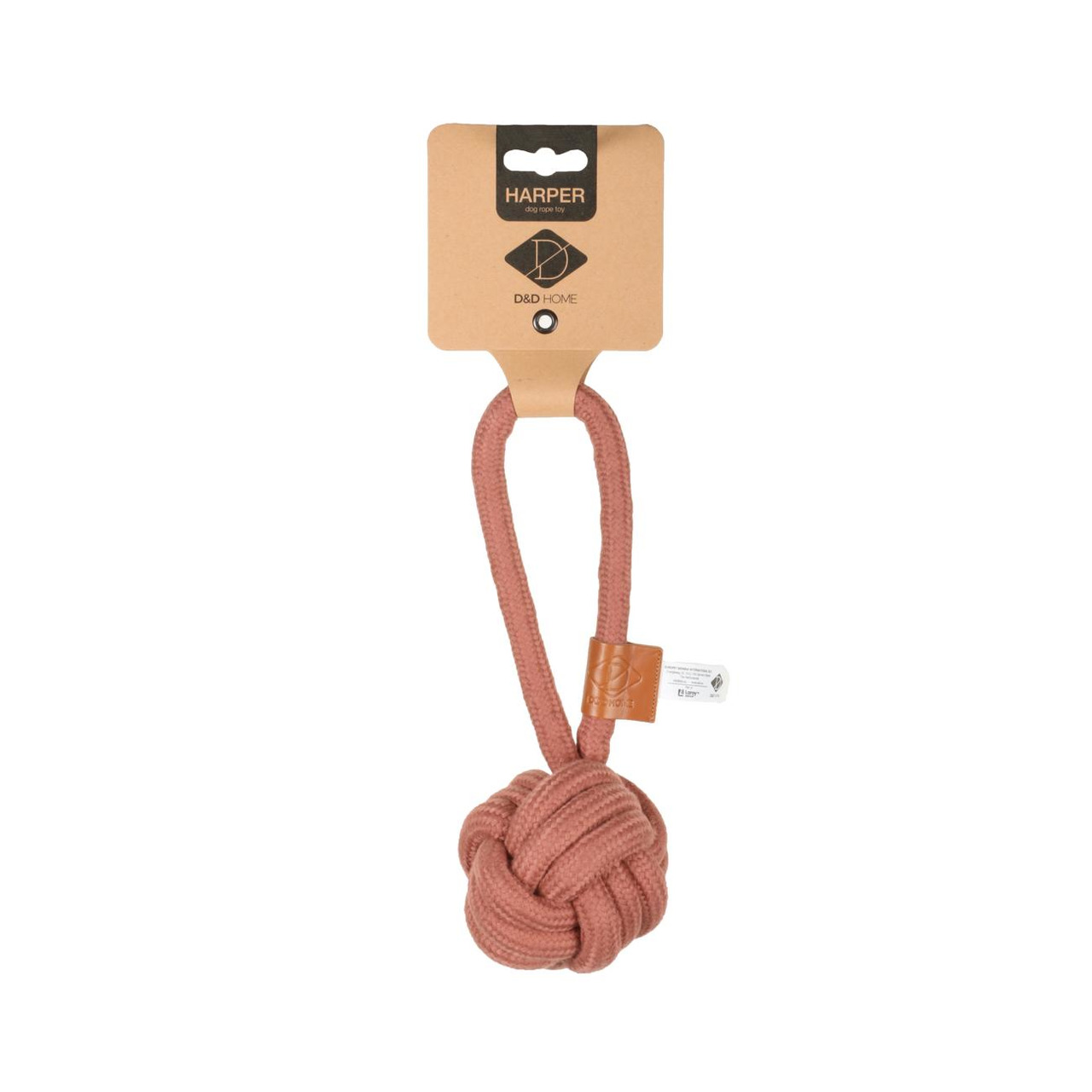 D&D HOME Hundespielzeug „Harper“, rosa Seil mit Knoten, robust, für alle Hundegrößen, fördert Zahnpflege & sorgt für Unterhaltung.