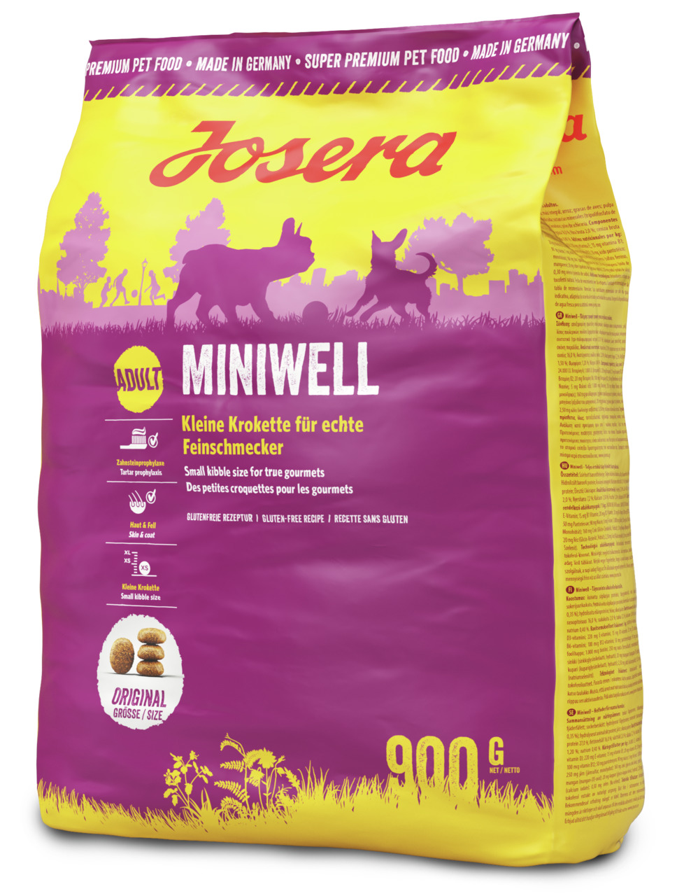 Sparpaket 5 x 900 g Josera Miniwell Hunde Trockenfutter