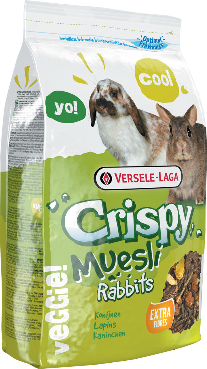Versele-Laga Crispy Müsli Rabbits Kaninchen Hauptfutter 2,75 kg