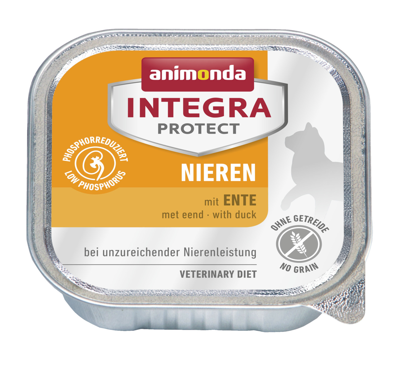 Sparpaket 16 x 100 g Animonda Integra Protect Renal/Nieren mit Ente Katzen Nassfutter