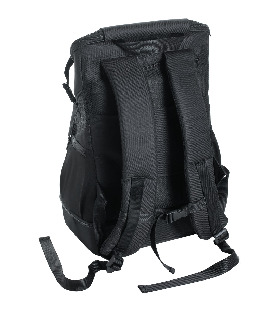 HUNTER Outdoor-Rucksack, schwarz, für kleine Hunde-Katzen, gepolsterte Gurte, atmungsaktives Netz, robust, ideal für Komfort & Sicherheit.