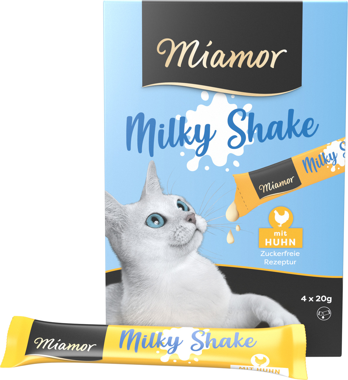 Miamor Milky Shake mit Huhn Katzen Snack 80 g