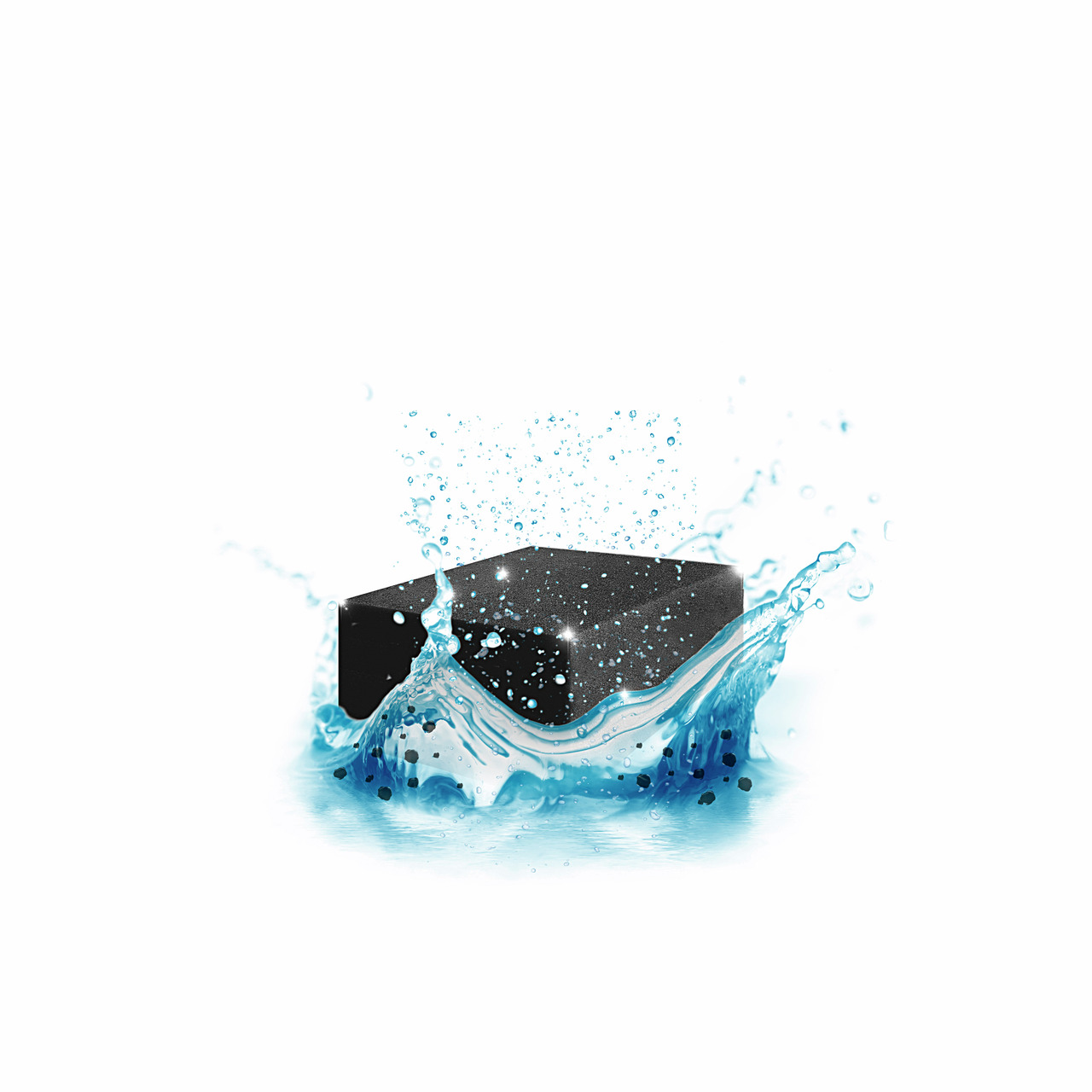 Ciano Filterwürfel, rechteckig, schwarz, für Aquarien, reinigt & klärt Wasser, effizient & frisch.