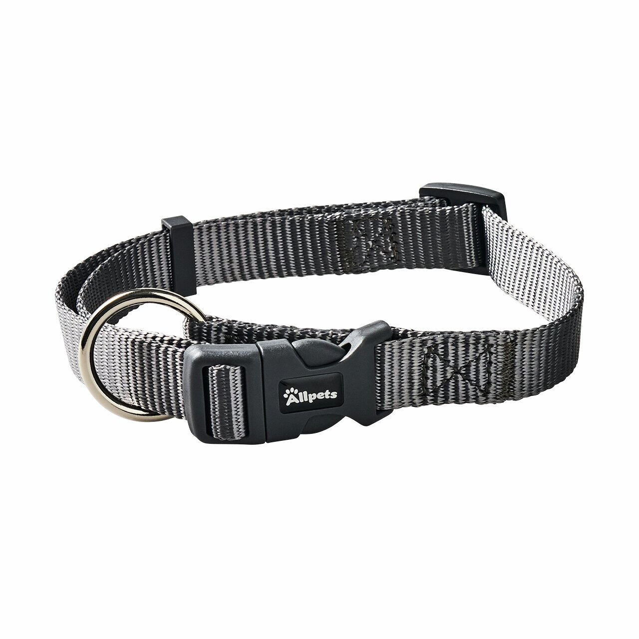 Allpets Classy Halsband ML 3555 cm / 20 mm grey | Grey | M - L |  4251127251226