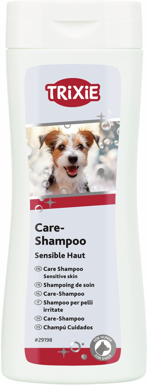 TRIXIE Care-Shampoo f. Hunde, empfindl. Haut, 250 ml, pflegt sensible Hundehaut, mit Pflegehinweisen, EAN: 4011905291987.