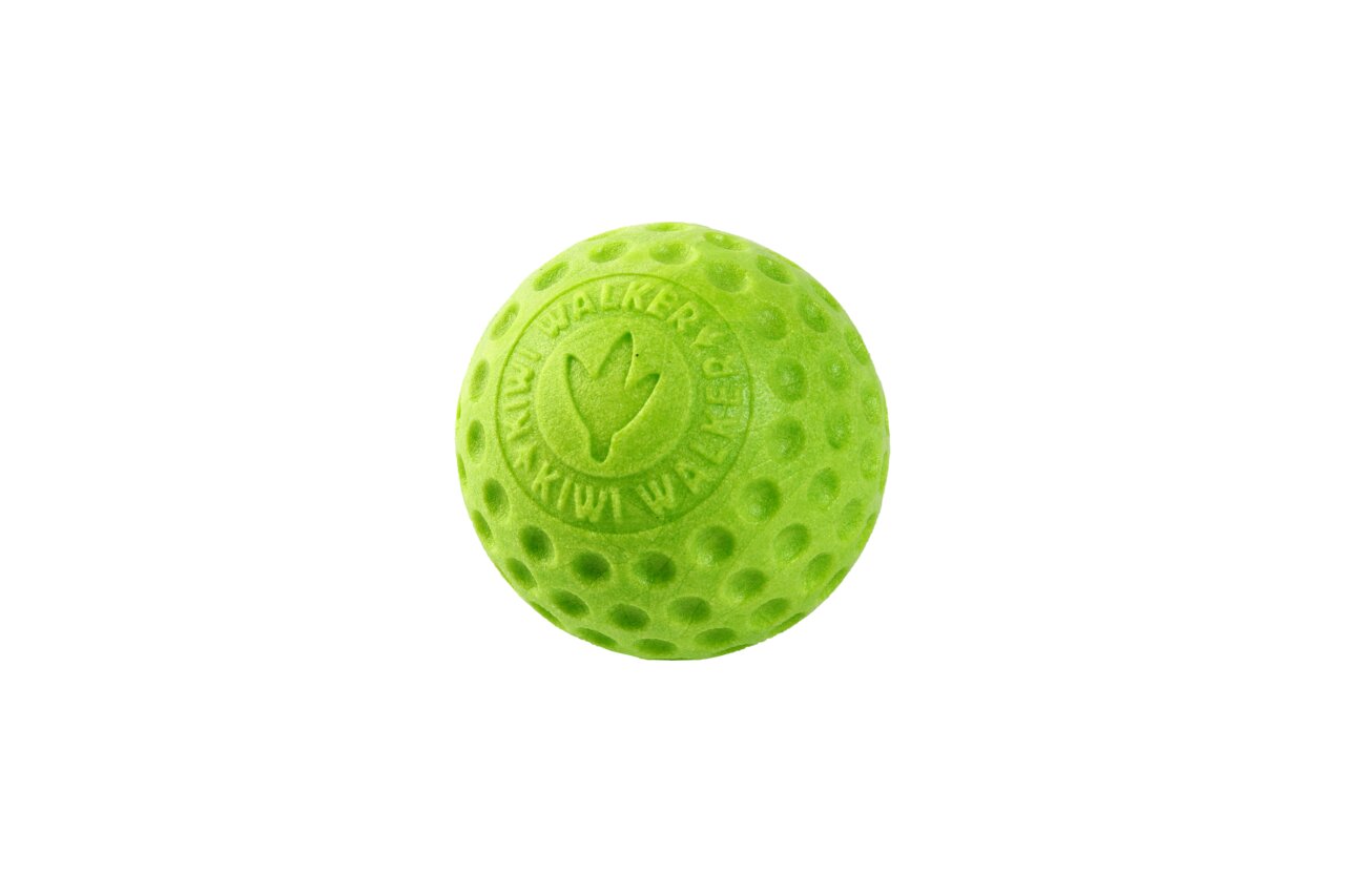 Hundespielball Kiwi Walker, für alle Hundegrößen, robust & bissfest, strukturierte Oberfläche, ideal für Apportierspiele.