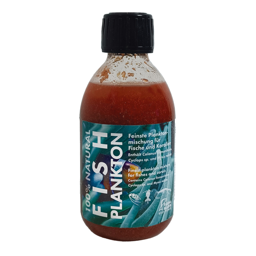 FAUNA MARIN Fish Plankton, 250 ml, für Fische & Korallen, 100% natürlich, mit Calanus finmarchicus, Cyclops sp. & Mysis relicta.