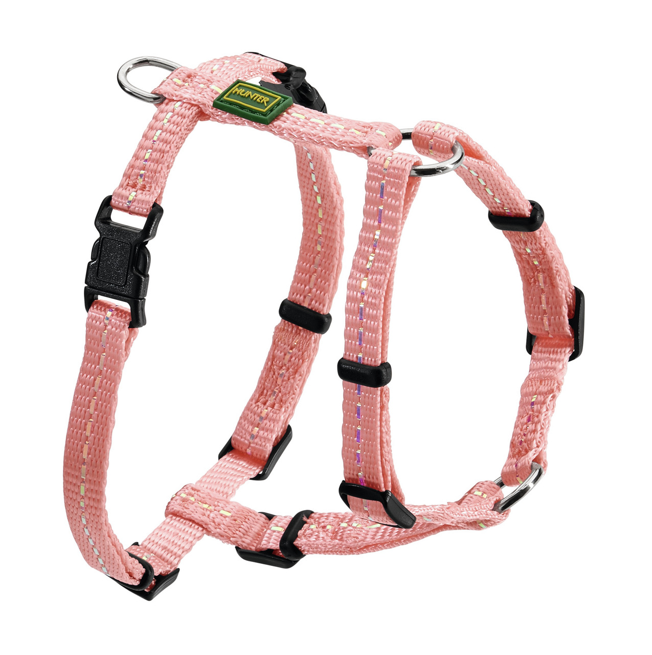 HUNTER Hundegeschirr "Ecco Sport Vario Rapid", Nylon, reflektierend, leicht, bequem, stabil, rosa, für Hunde, versch. Größen.