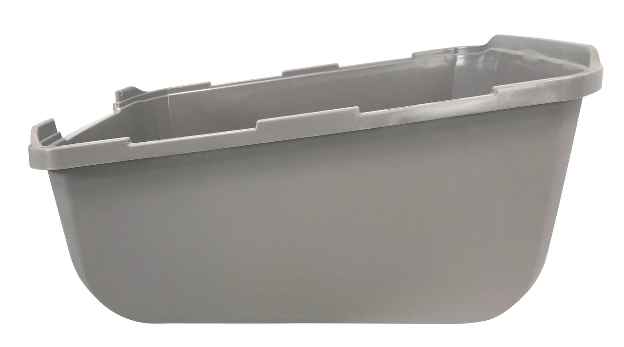 Catit Jumbo Katzentoilette, grau, für Katzen aller Größen, robuste Schale mit hohen Wänden, ideal bei mehreren Katzen.