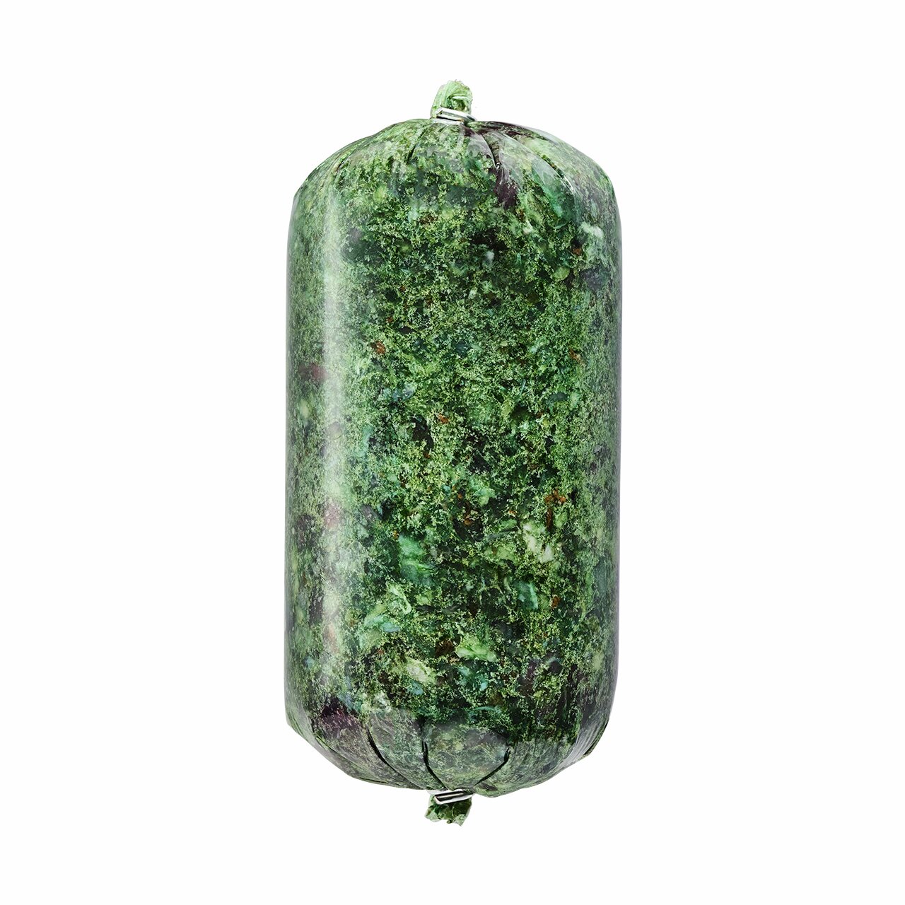 Lottis Häppchen Wurstrolle für Hunde, BARF, Pansen, 500g, grün, vakuumiert, ideal für ernährungsbewusste Hundebesitzer.