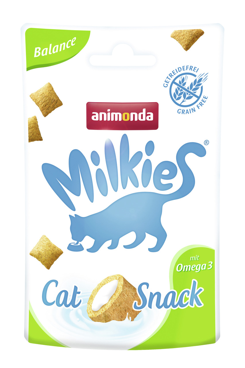 animonda Milkies-Knusperkissen Balance 30 Gramm Beutel Katzensnack