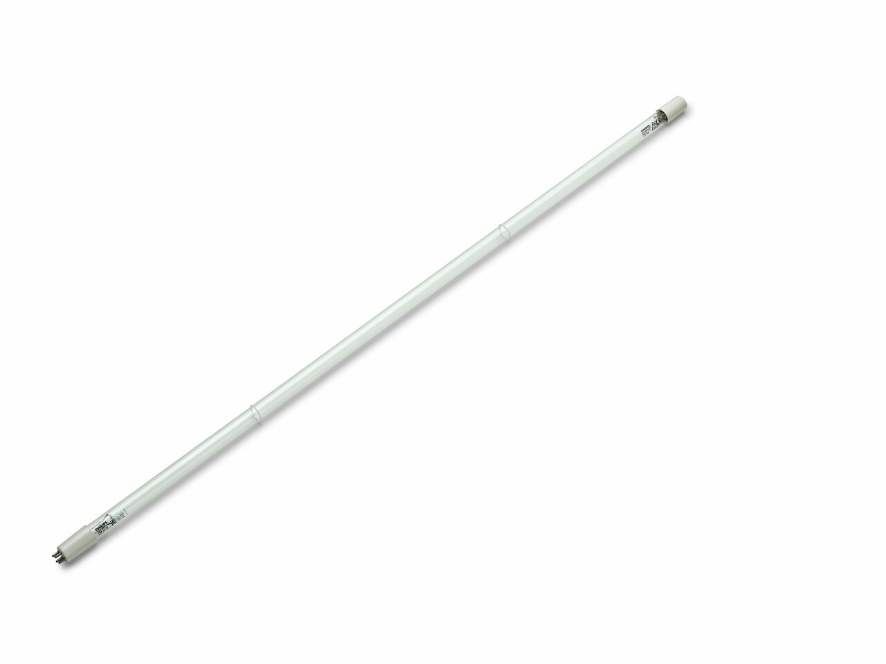 Philips TUV T8 UV-C-Röhre, Desinfektion von Luft-Wasser-Oberflächen, prof. Einsatz, weiße Röhre, Metallkontakte, EAN 8711500869708.