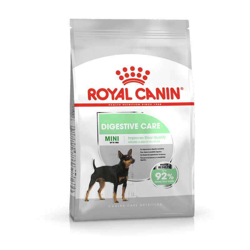 ROYAL CANIN Digestive Care Mini, für kleine Hunde bis 10 kg, unterstützt Verdauung & Stuhlqualität, 92 % optim. Ergebnisse.