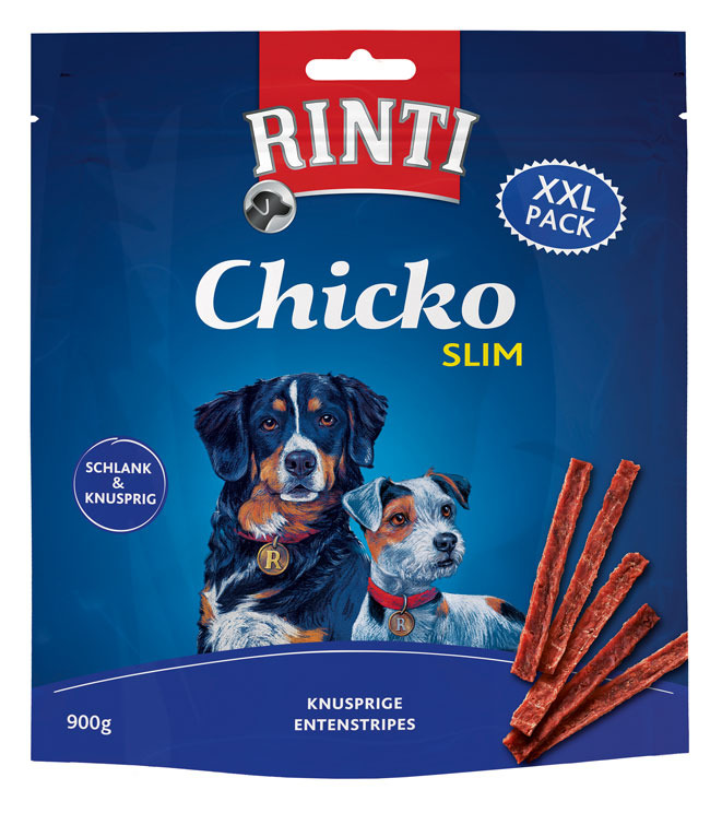 Rinti Chicko Slim Entenstreifen Hunde Snack 900 g