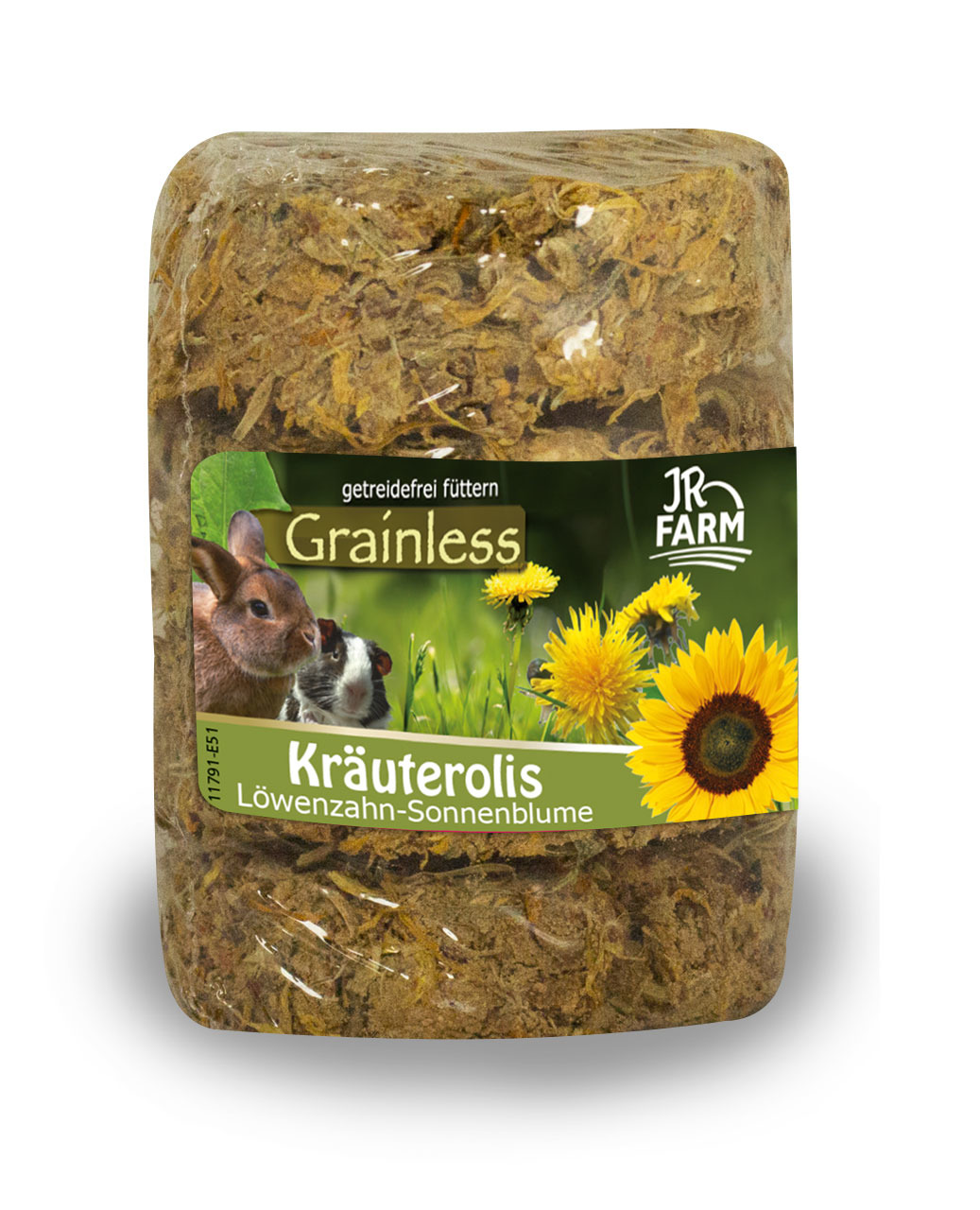 JR Farm Grainless Kräuterolis Löwenzahn Sonnenblume Nager Snack 70 g