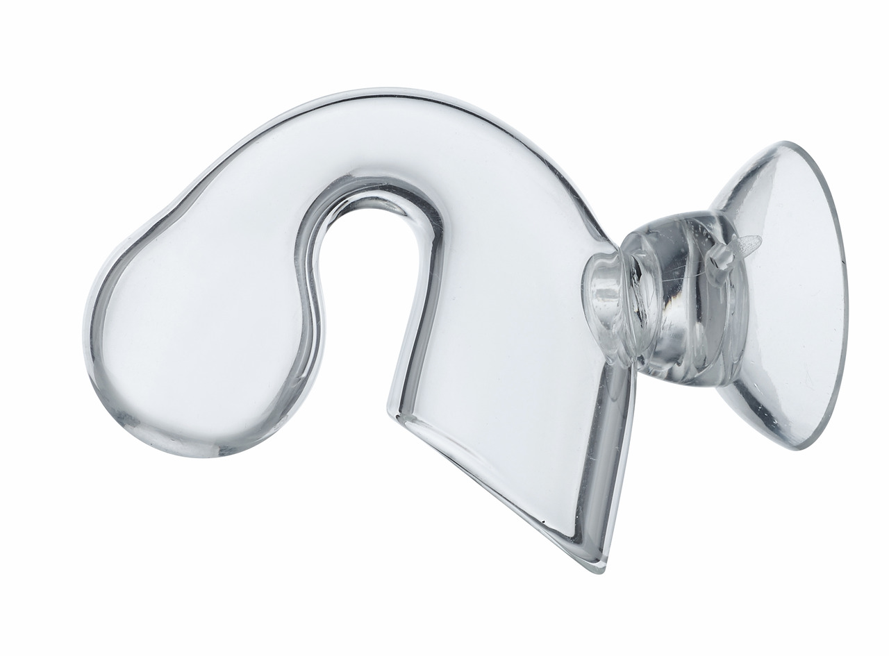 Chihiros Acryl-Schlauchhalter, transparent, für Aquarien. Hochwertiges Acryl, Saugnapf, einfache Montage, Fixierung von Schläuchen.