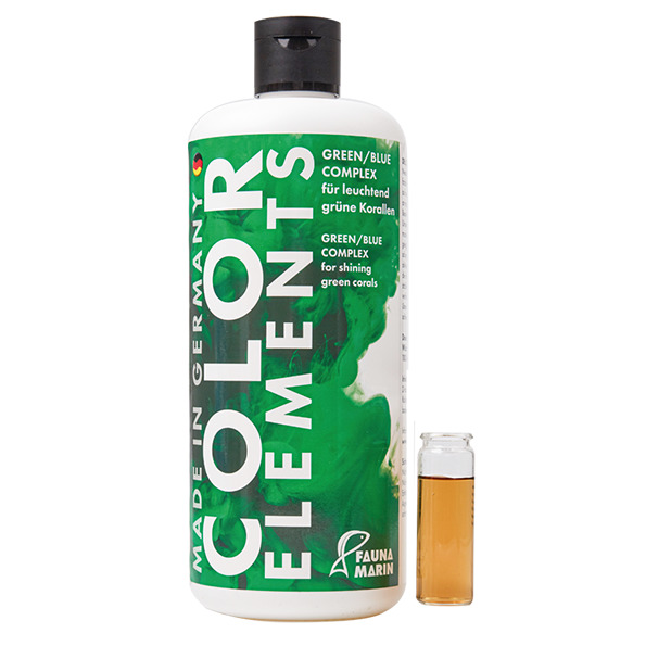 FAUNA MARIN Color Elements Green-Blue Complex, für leuchtend grüne Korallen, Zielgruppe: Aquarienbesitzer, 250 ml.