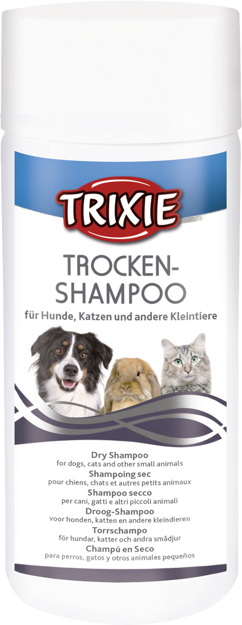 TRIXIE Trockenshampoo f. Hunde, Katzen & Kleintiere, ohne Wasser anwendbar, ideal f. zwischendurch, Menge nicht sichtbar.