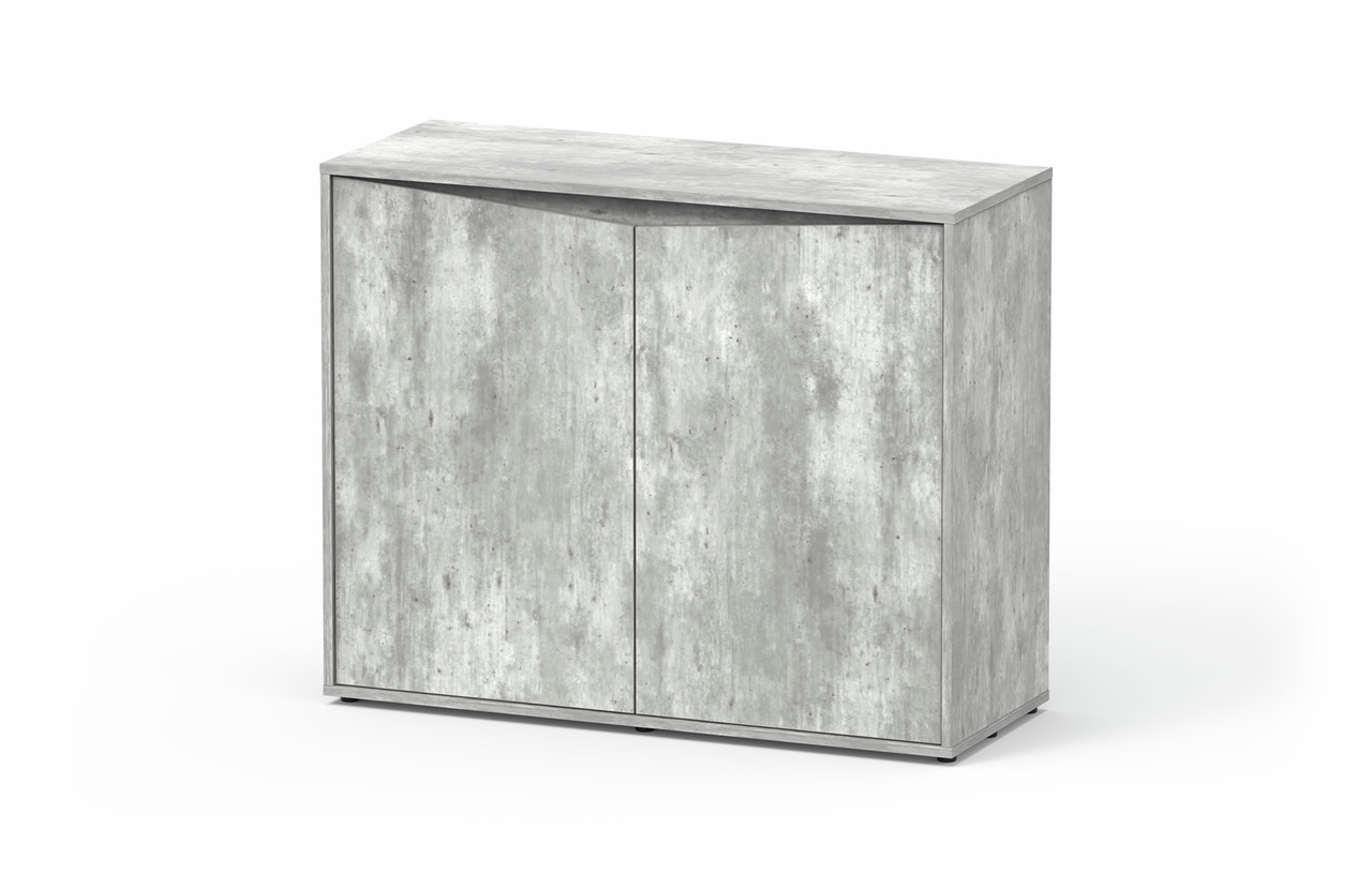 Aquatlantis Aquarium-Unterschrank, Betonoptik, 2 Türen, Stauraum, ideal f. stilvolle u. funktionale Aquarienbesitzer.