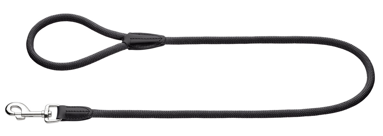 HUNTER Hundeleine Freestyle, Nylon, verstellbare Schlaufe, Metallkarabiner, für alle Hunde, ideal für Training, Länge auf Bild sichtbar.