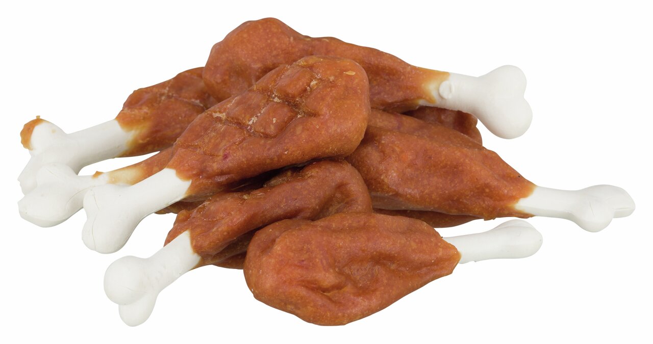 TRIXIE Premio Chicken Drumsticks, Hundesnack f. erwachsene Hunde, Hähnchen, proteinreich, Belohnung, 100 g.