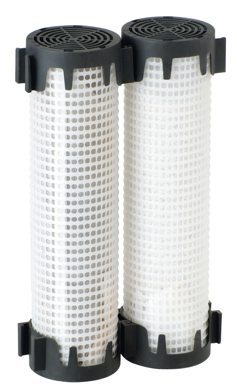 Oase PhosLess Filterkartuschen, zylindrisch, für Teichfilter, Phosphatentfernung, für Teichbesitzer, 2 Stk., klares Wasser fördern.