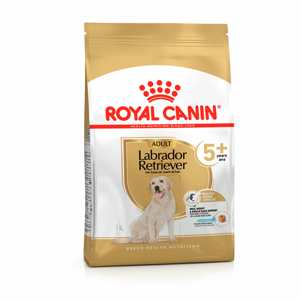 ROYAL CANIN Labrador Retriever Adult 5+, für ältere Labradore (ab 5 J.), 12 kg, mit Healthy Ageing Complex für Vitalität & Muskeln.