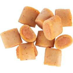 Alt-Text: Das Bild zeigt TRIXIE Premio Chicken Cubes, einen Snack für Hunde. Die kleinen, würfelförmigen Leckerli bestehen aus Hähnchenfleisch und sind ideal als Belohnung oder Snack zwischendurch. Sie sind besonders schmackhaft und proteinreich. Verpacku