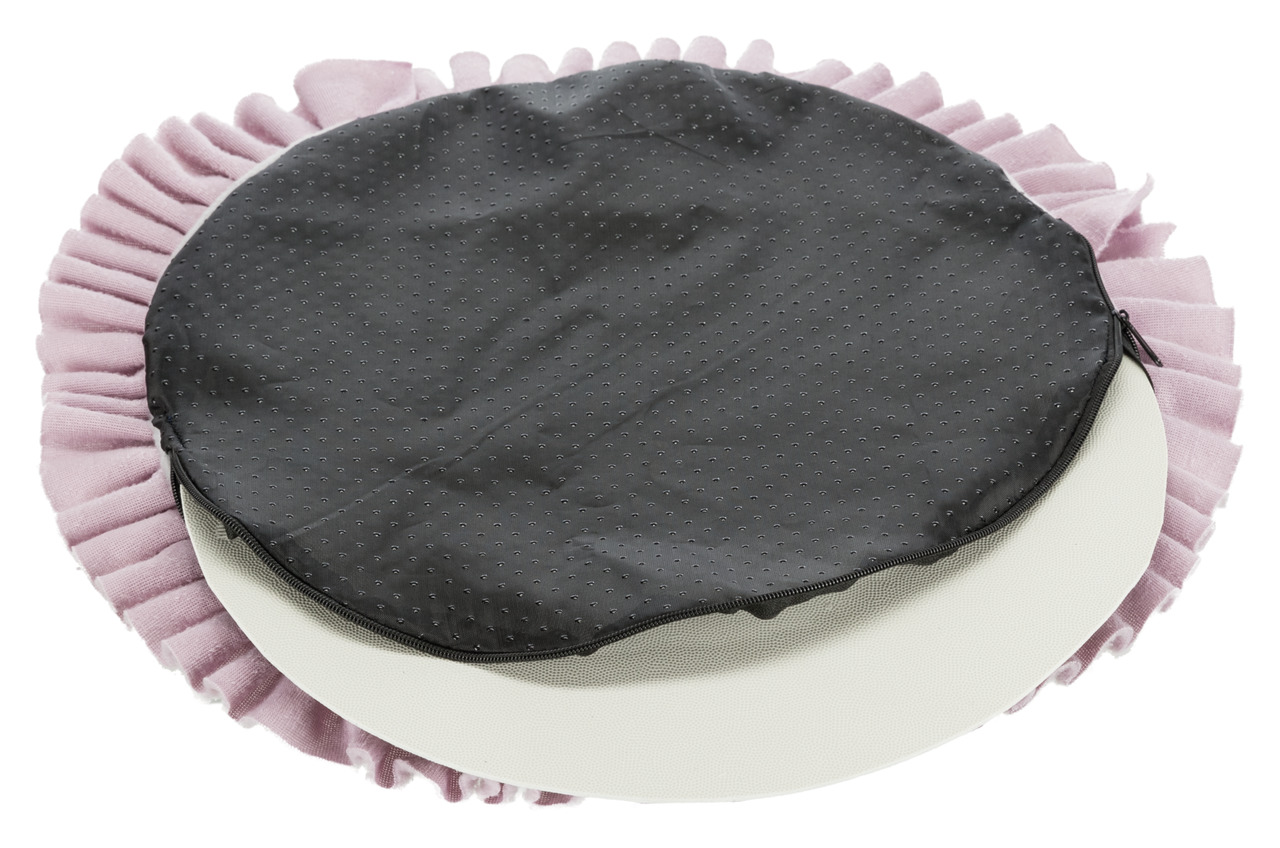 TRIXIE Schnüffelkissen f. Hunde/Katzen, alle Altersgruppen, lila/schwarz, rutschfest, Fransen f. Leckerlis, Beschäftigung, Geruchssinn.