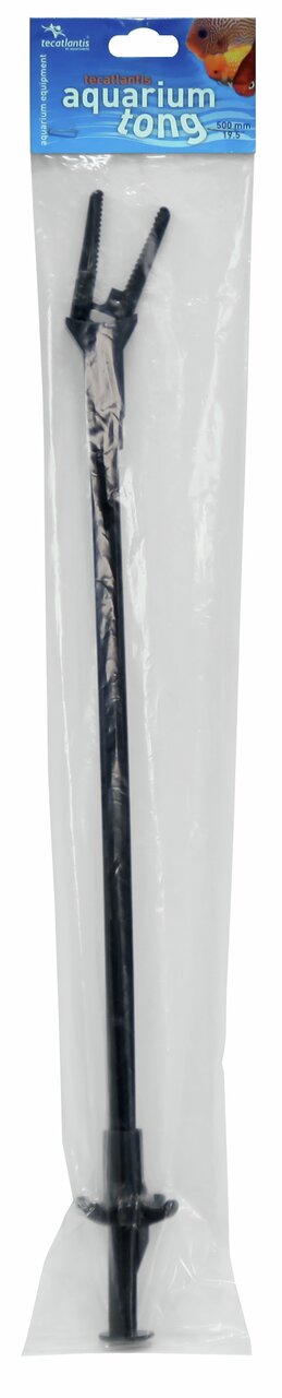 Aquatlantis Aquarium Tong, für Aquarienbesitzer, schwarz, ideal zur Pflege/Reinigung, in transparenter Kunststoffverpackung.