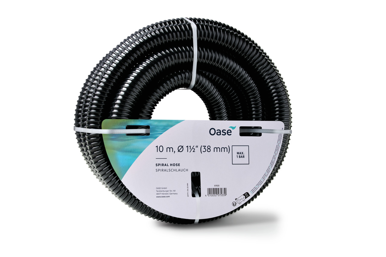 Oase Spiralschlauch 1 1/2"10 Meter schwarz