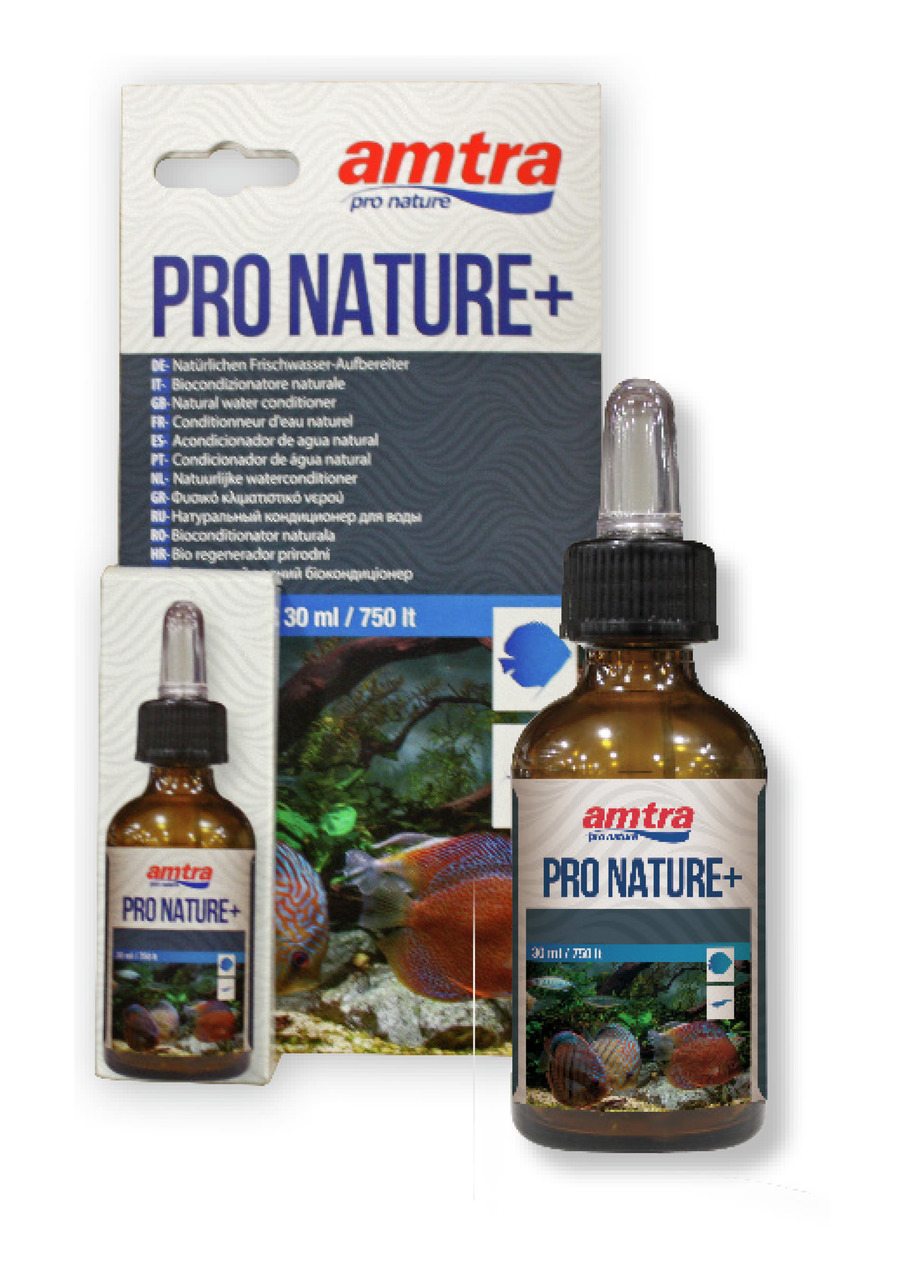 amtra Pro Nature+, 30 ml, für Aquarienbesitzer, natürl. Süßwasser-Aufbereiter, behandelt bis zu 750 l, biologische Wasseraufbereitung.
