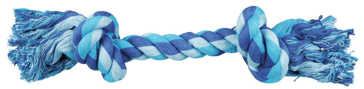 TRIXIE Hundespielzeug, Knotenseil, für mittelgroße-große Hunde, Baumwolle, ca. 26 cm, fördert Zahnpflege & Spielspaß.