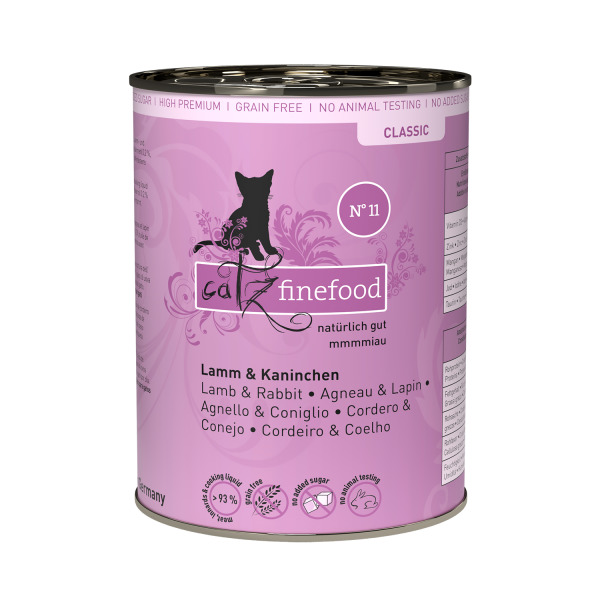 catz finefood Classic No.11 Lamm & Kaninchen 400g Katzennassfutter