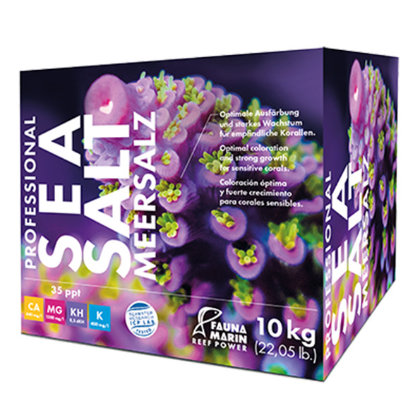 Fauna Marin Professional Sea Salt Meersalz, 10 kg, für empfindl. Korallen, fördert Ausfärbung & Wachstum.