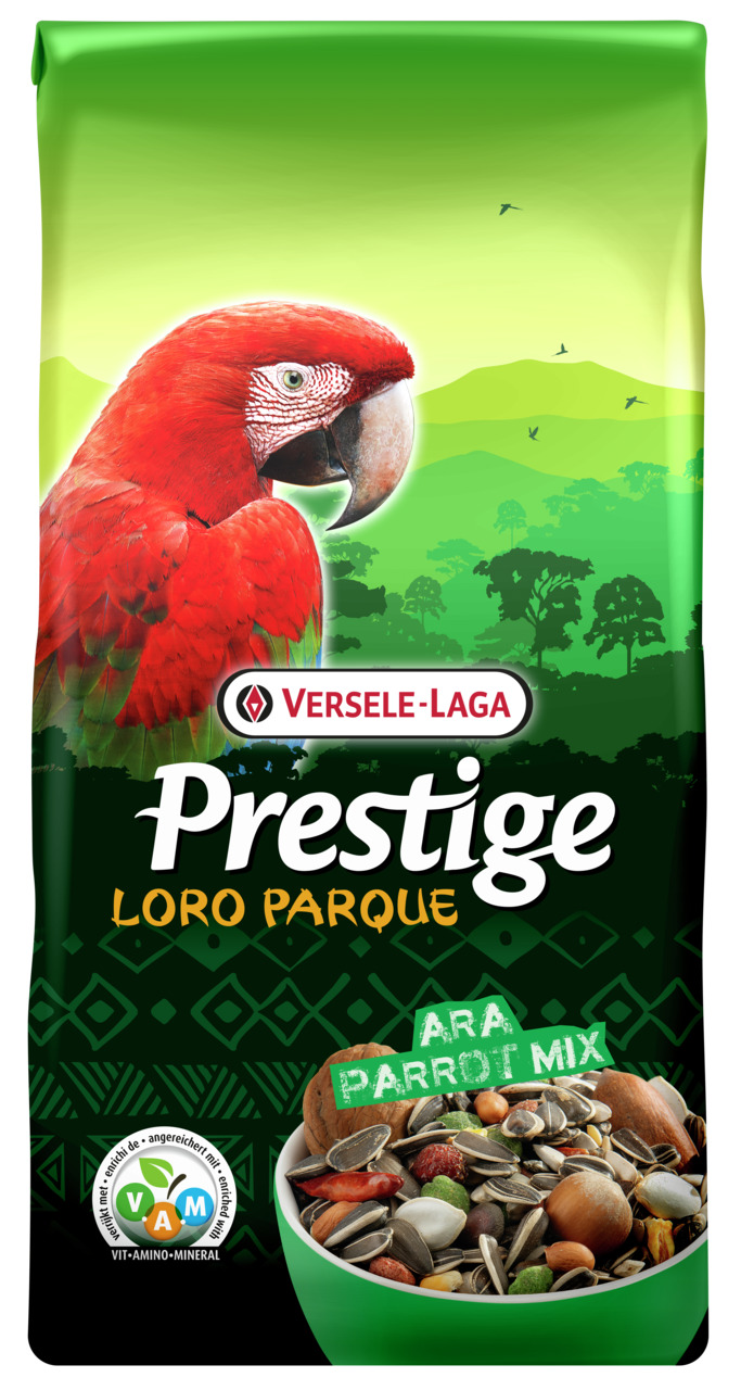 Sparpaket 2 x 15 kg Versele-Laga Prestige Loro Parque Ara Parrot Mix Papageien Vogel Hauptfutter