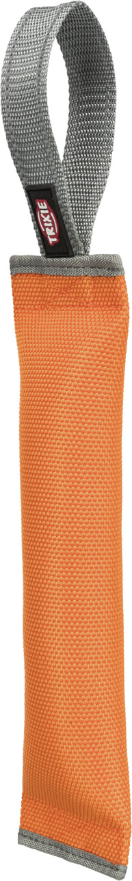 TRIXIE Dog Activity Snack Dummy, Orange, grauer Griff, für Hunde, robust, ideal f. Apportier-/Suchspiele, ca. 1 Stk., Leckerlis.